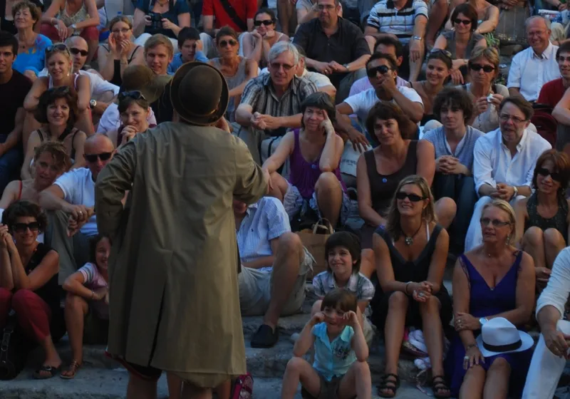 Festival d'Avignon theater performance in the streets